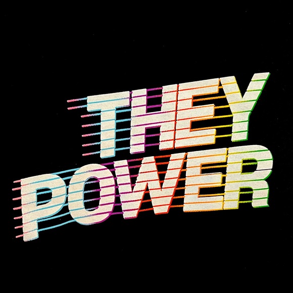 THEY POWER * Unisex Tee * Phluid Project * PRIDE Collection * Rainbow * Mens S/S - Picture 2 of 6